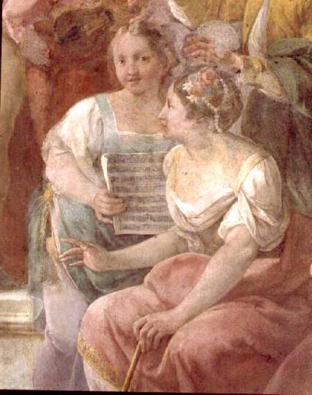 Music Room (fresco) (detail of 60259) od Jacopo Guarana