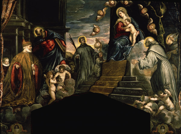 Andrea Grittin worshipping / Tintoretto od Jacopo Robusti Tintoretto