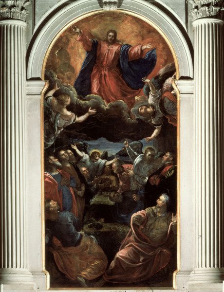 Ascension of Christ / Tintoretto School od Jacopo Robusti Tintoretto