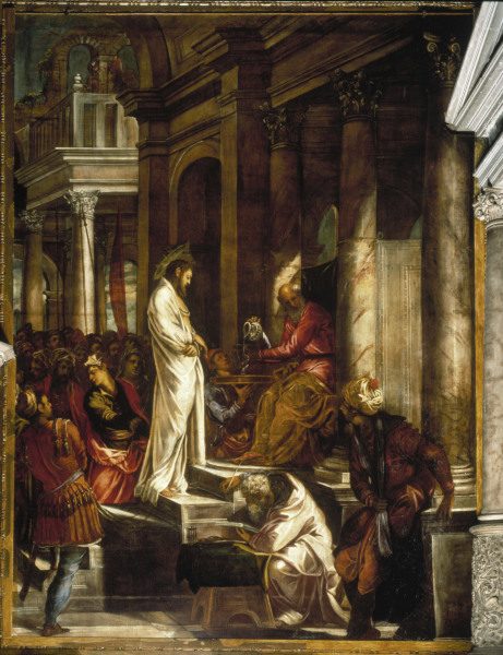 Christ before Pilate / Tintoretto od Jacopo Robusti Tintoretto