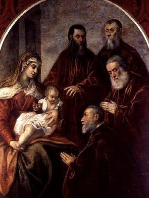 Madonna and Child with Senators od Jacopo Robusti Tintoretto