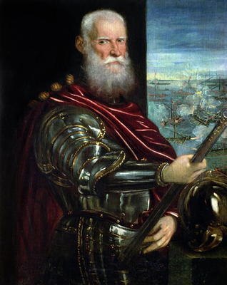 Portrait of Sebastiano Vernier (d.1578) Commander-in-Chief of the Venetian forces in the war against od Jacopo Robusti Tintoretto