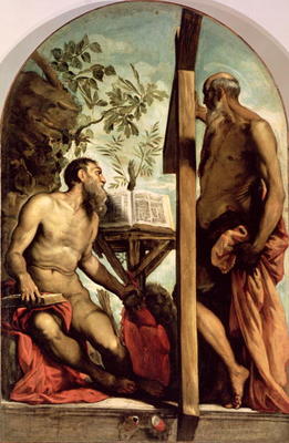 St. Andrew and St. Jerome od Jacopo Robusti Tintoretto