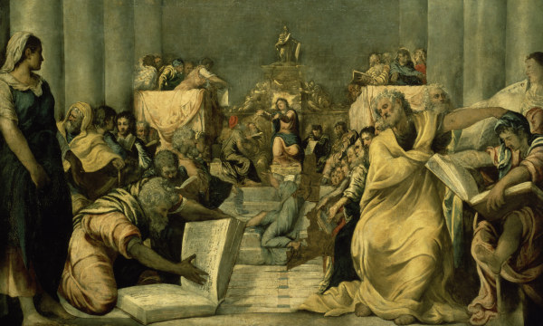 Tintoretto / Jesus in the Temple od Jacopo Robusti Tintoretto