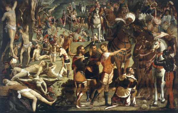 Tintoretto / Martyrdom of Ten Thousand od Jacopo Robusti Tintoretto