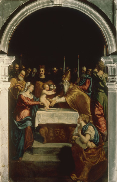 Tintoretto / Presentation in the Temple od Jacopo Robusti Tintoretto