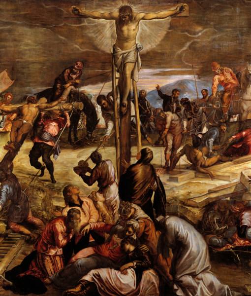 Tintoretto, Crucifixion, Detail od Jacopo Robusti Tintoretto