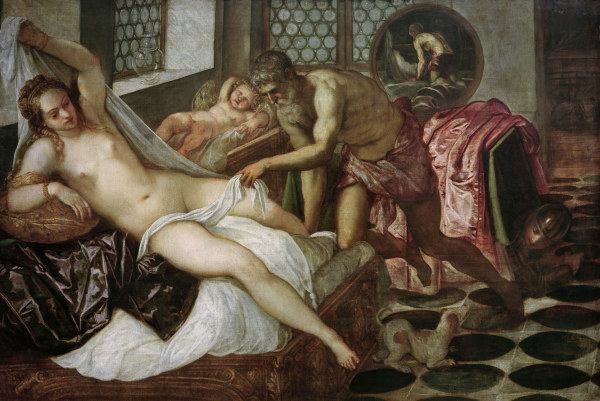 Tintoretto, Mars und Venus od Jacopo Robusti Tintoretto