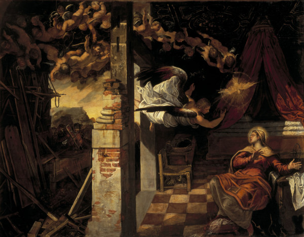 Tintoretto, Virgin s Annuncation od Jacopo Robusti Tintoretto