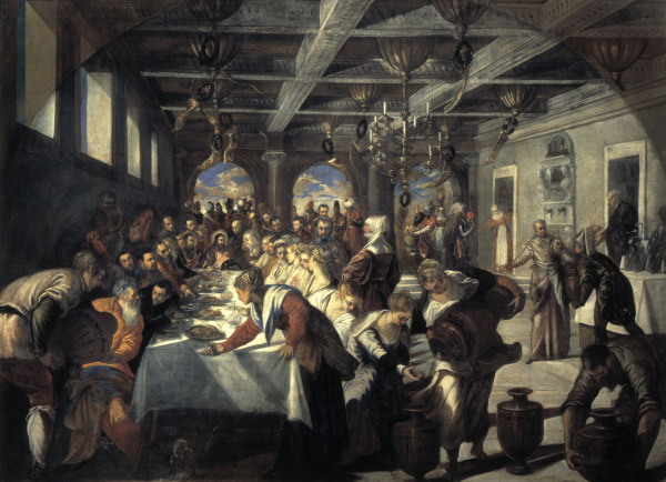 Tintoretto/ Wedding at Cana od Jacopo Robusti Tintoretto