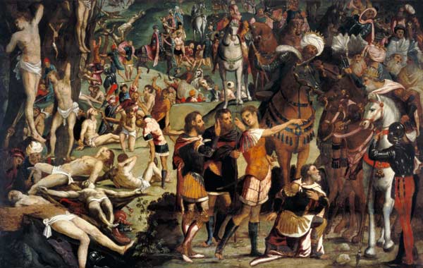 Tintoretto / Martyrdom of Ten Thousand od Jacopo Robusti Tintoretto