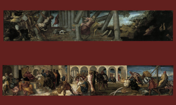 Tintoretton, Simsons Rache / Kng.v.Saba od Jacopo Robusti Tintoretto