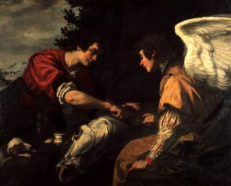 Tobias and the Archangel Raphael od Jacopo Vignali