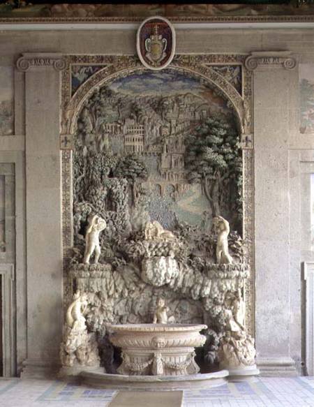 Fountain in the form of a grotto from the 'Sala d'Ercole' (Hall of Hercules) designed od Jacopo Vignola