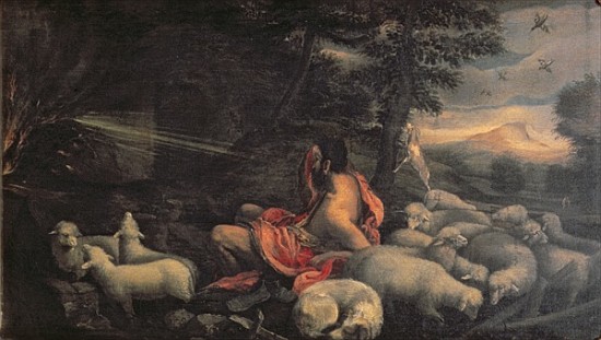 Moses and the Burning Bush od Jacopo (Jacopo da Ponte) Bassano
