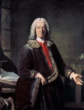 Portrait of the poet and tragedian Prosper Jolyot de Crébillon (1674-1762)