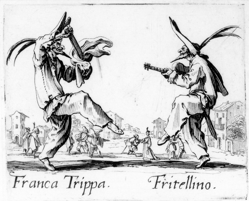 Balli de Sfessania, c.1622 od Jacques Callot