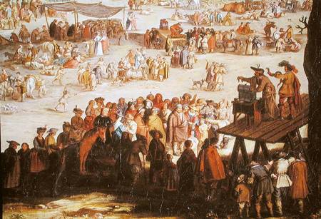 The Fair at Impruneta, detail of the right hand side od Jacques Callot
