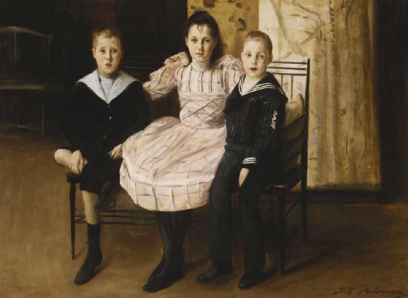 Henry Bernstein mit seinen Geschwistern od Jacques-Emile Blanche