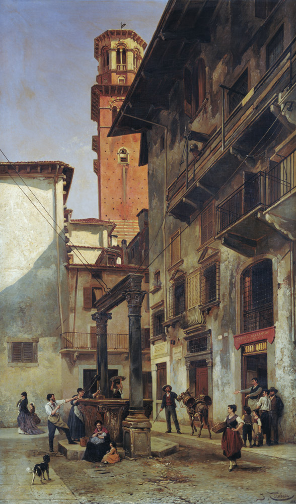 Via Mazzanti, Verona od Jacques François Carabain