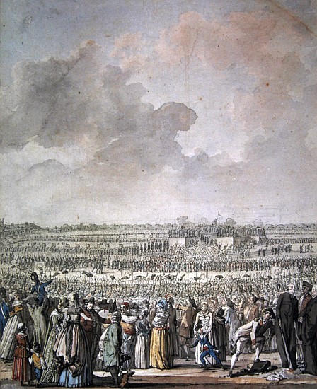 The Festival of the Federation at the Champ de Mars, 14 July 1790 od Jacques Francois Joseph Swebach