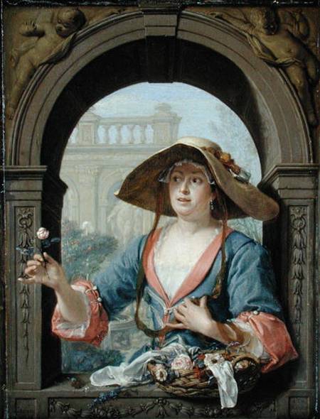 Portrait of the Mistress of the Artist M.C. Cremers od Jacques Ignatius de Roore