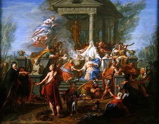The Sacrifice of Iphigenia, c.1720-25 od Jacques Ignatius de Roore