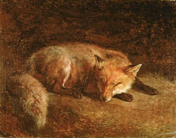 Sleeping Fox od Jacques-Laurent Agasse
