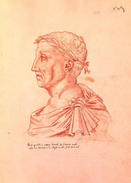 Ms.266 fol.271 v Petrarch (1304-74), from 'Recueil d'Arras' od Jacques Le Boucq