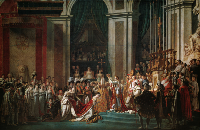 Napoleon crowns empress Joséphine od Jacques Louis David