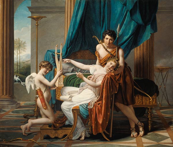 Sappho and Phaon od Jacques Louis David
