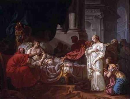 Antiochus and Stratonice od Jacques Louis David