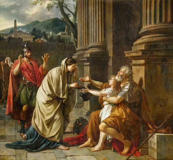 Belisarius Begging for Alms od Jacques Louis David