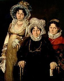 The three women from Gent. od Jacques Louis David
