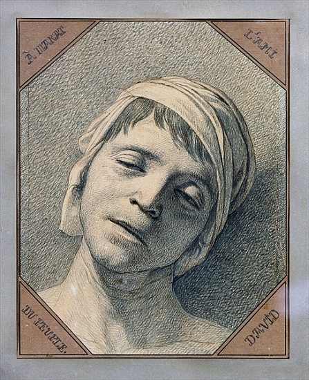Head of Marat od Jacques Louis David