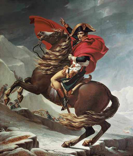 Napoleon Crossing the Alps od Jacques Louis David