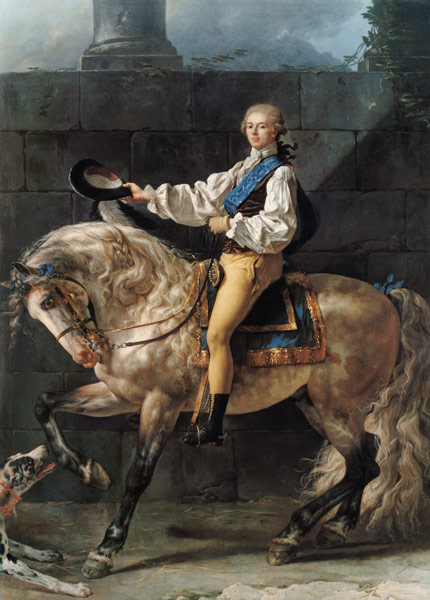 Portrait du comte Stanislas Potocki od Jacques Louis David
