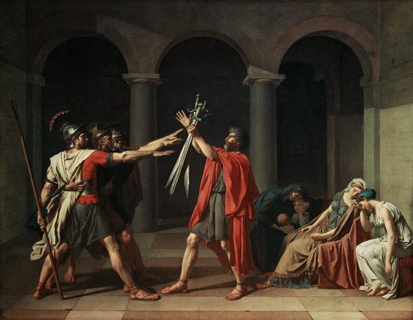 Oath of the Horatier od Jacques Louis David