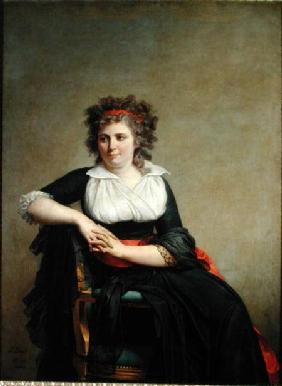 The Marquise d'Orvilliers (1772-1862) (nee Jeanne-Robertine Rilliet) Seated
