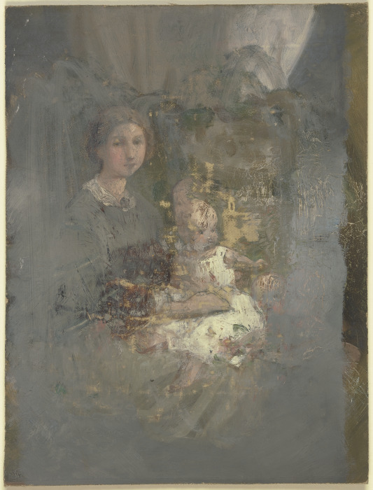 Mother with child od Jakob Becker