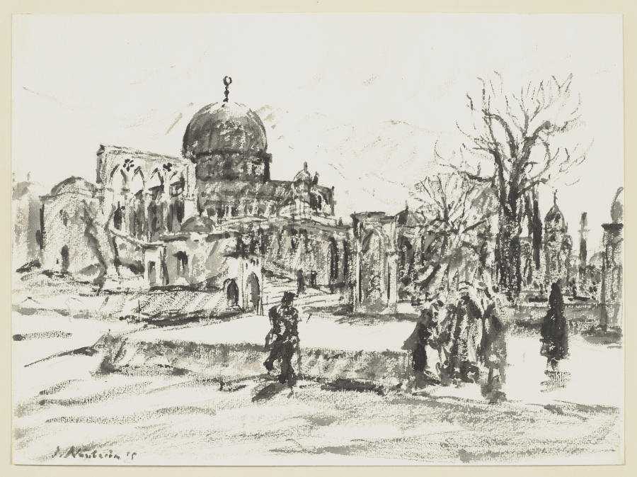 Jerusalem vor der Omar-Moschee od Jakob Nussbaum