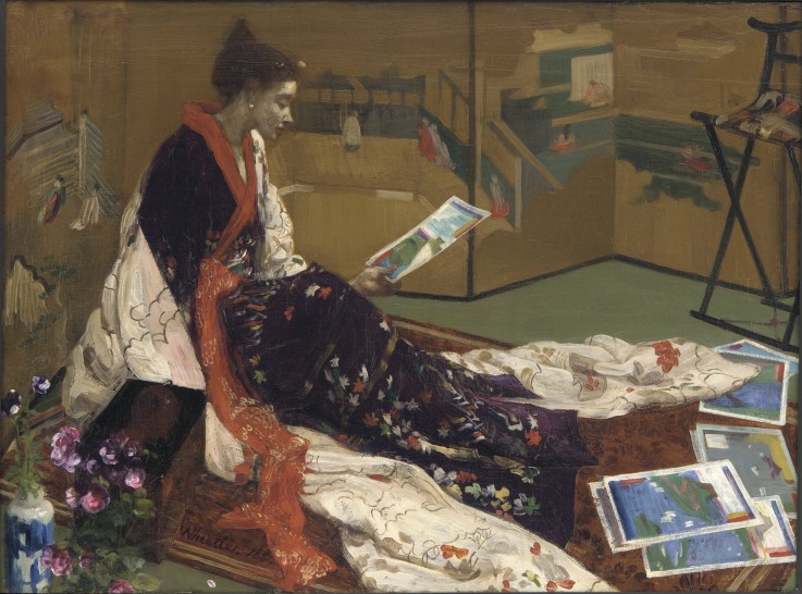 Caprice in Purple and Gold: The Golden Screen od James Abbott McNeill Whistler