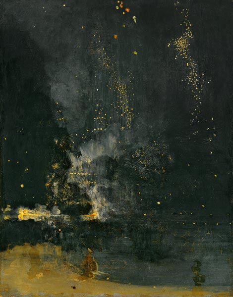 Nocturne in Black and Gold, the Falling Rocket od James Abbott McNeill Whistler