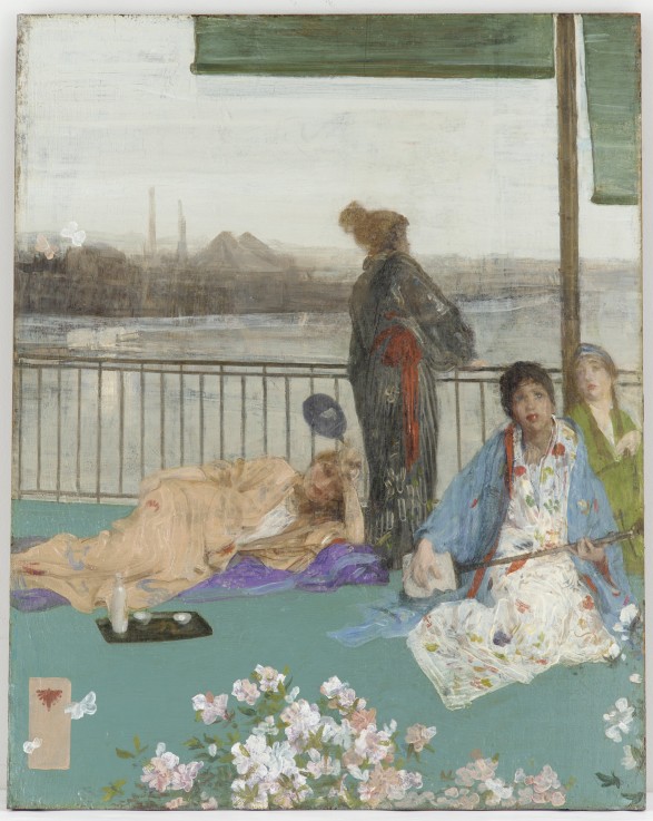 Variations in Flesh Colour and Green: The Balcony od James Abbott McNeill Whistler