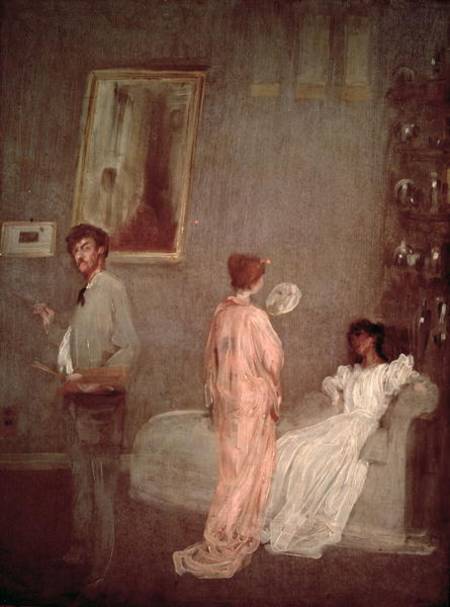 Whistler in his studio od James Abbott McNeill Whistler