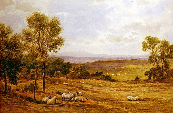 Cumberland hills from Wardrew House, Gilston od James Aumonier