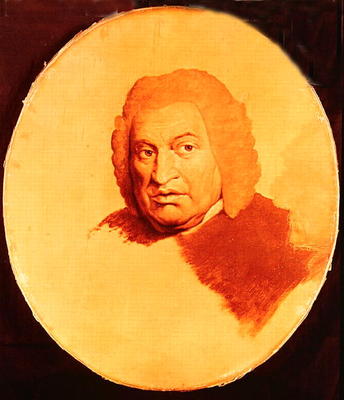 Portrait of Samuel Johnson (1709-84) c.1778-80 (oil on canvas) od James Barry