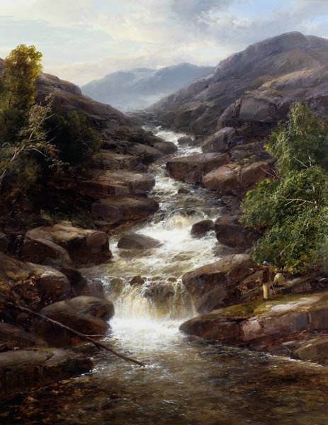Upper Falls, Aberfeldy od James Burrell Smith