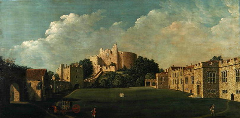 Arundel Castle Keep and Quadrangle, c.1770 (oil on canvas) od James Canter