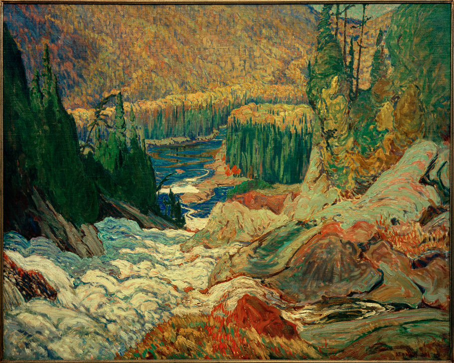 Falls, Montreal River od James Edward Hervey Macdonald